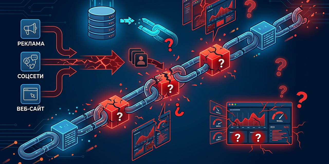 Грязная CRM или почему 40% лидов без источника ломают UTM и сквозную аналитику